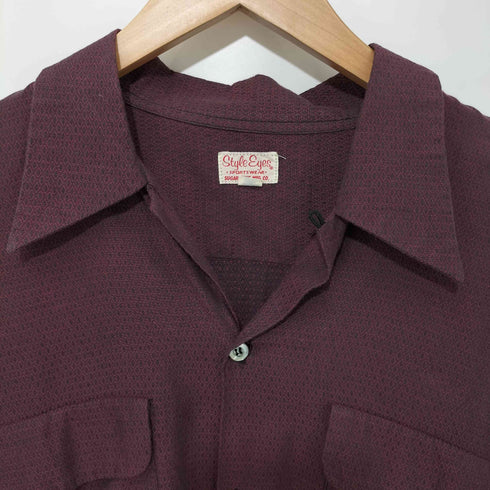 スタイルアイズ Style Eyes 総柄 50Sモチーフ ロングスリーブシャツ 開襟シャツ メンズ  L